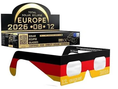 Zdjęcie produktu dla Okulary do zaćmienia słońca eclipse certyfikat iso 12312 2