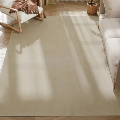 Obrázek produktu pro Koberec do obývacího pokoje - Vysoký vlas - Lze prát v pračce - 160 x 230 cm - 100% polyester - Jednobarevný - Šedý