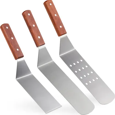 Produktbild von relaxdays 3-teiliges Grill-Pfannenwender Set