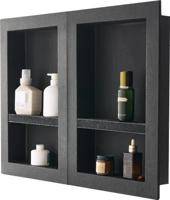 Immagine prodotto di Nicchia doccia 40,6 x 61+40,6 x 61 cm Organizer da incasso a parete per bagno