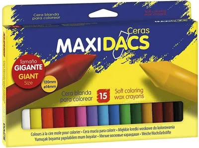 Produktbild von Alpino DX050216, 15 Stück(e), Gemischte Farben, Mehrfarbig, Wachs, 1,4 cm, 120 mm