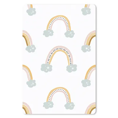 Produktbild von MuchoWow® Mauspad Mousepad Mädchen - Muster - Regenbogen 18x27 cm - Mousepads - Maus Mat - Pad - Mausunterlage