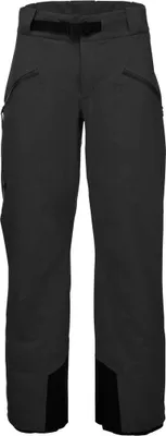 Schwarze M Recon Stretch Ski Pants von Black Diamond; geeignet für Herren; isolierende Skihosen mit Taschen.