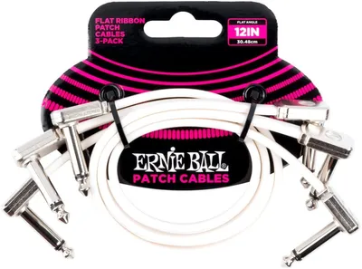 Zdjęcie produktu dla Ernie Ball P06386, 6,35 mm, męski, 6,35 mm, męski, 0,3 m, biały