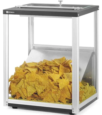 Produktbild von Lebensmittelwärmer – Warmhalteplatte – Buffetwärmer – GN 2/3 – 5,3 Liter – Edelstahl mit Glasdeckel