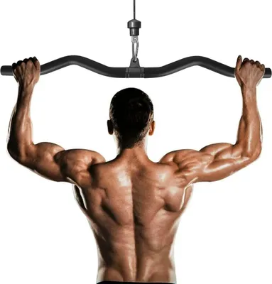 Immagine prodotto di Bilanciere per fitness - Bilanciere per bicipiti - Allenamento della forza - Design ergonomico - 80 cm - Nero