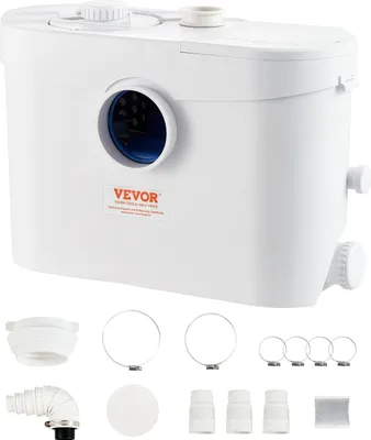 Abwasserpumpe 700 W, 9600 l/h, 10 m, 3 Zuläufe, Weiß