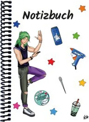 Produktbild von A 5 Notizbuch Manga Quinn, weiß, liniert