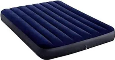 Productafbeelding van Famanu luchtbed met ingebouwde pomp - Zelfopblazend - Voor 2 personen - 203 x 183 x 25 cm - Blauw
