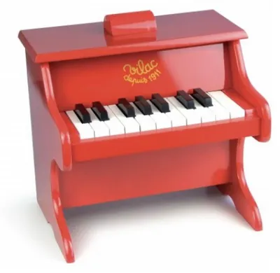 Productafbeelding van Vilac 8317, Muziekinstrument - speelgoed, Piano, geschikt voor kinderen vanaf 3 jaar, Rood