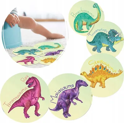 Produktbild von Primabobo® Aufkleber für den Toilettensitz, Toilettentraining,Töpfchentraining Dinosaurier, 5 Stück