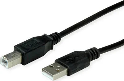 Produktbild von ROLINE RM USB 2.0 Kabel, Typ A-B, schwarz, 1,8 m