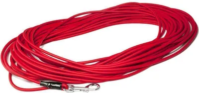 Produktbild von Mystique® Biothane Schleppleine rund 6mm Standard Karabiner rot 5m