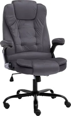 Image de Chaise de bureau Gris foncé Velours