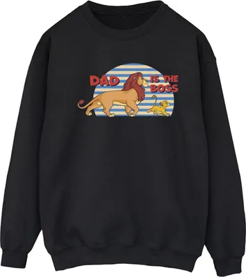 Produktbild von Disney - "The Lion King Dad Boss" Sweatshirt für Damen BI22404 (M) (Schwarz)