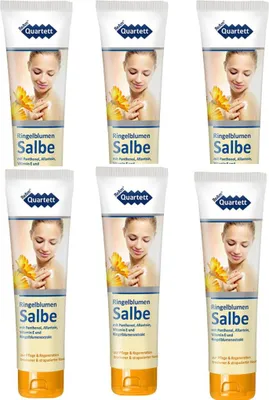 Produktbild von 6x 150ml ReAm Quartett Ringelblumen Salbe trockener sprödes