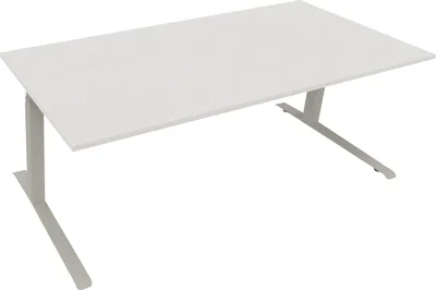 Produktbild von Sitz-/Stehtisch Kufe Doppels. Quad. B2000xT900xH645-1275 si/Weiß