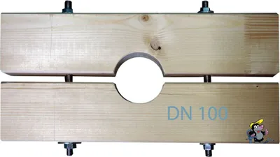 Produktbild von Holzzange die Große für DN 100 Brunnenrohr AD=113mm