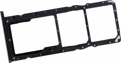 Produktbild von Simkartenhalter passend für Realme C21Y (RMX3261, RMX3263), Dual-Nano-SIM + micro-SD, Originalersatz, Schwarz