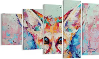 Produktbild von Bild auf Leinwand - Leinwandbild - 5 Teile - Klein November Bunt - 100x60cm - Wand Bild - Wanddeko - Wandbilder - Leinwanddruck - Bilder - Wanddekoration - Leinwand bilder - Wandbild - EG100x60-4568