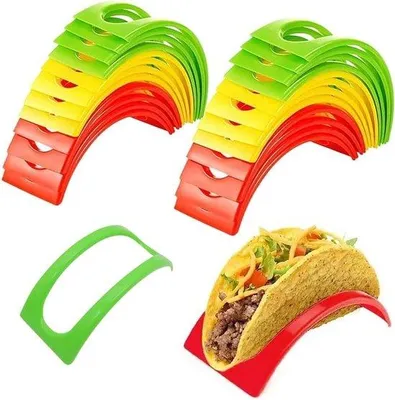 Obrázok produktu pre Držiaky na taco, 32 ks, z tvrdeného plastu, pre reštaurácie a domácnosť