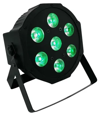 Produktbild von LED-PAR-Scheinwerfer - DMX512-Bühnenlicht - 7 x 18 W - RGBWA-UV - Schwarz - 100–240 V - EU-Stecker