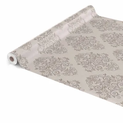 Produktbild von Tischdecke Wachstuch Ornamente Beige Robust Wasserabweisend Breite 140 cm Länge 1000 cm