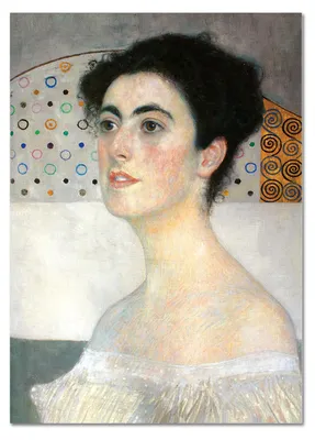 Produktbild von Giallobus - Nahaufnahme von Margaret Stonborough - Gustav Klimt - 50L x 70W cm - Bild - Acrylglas