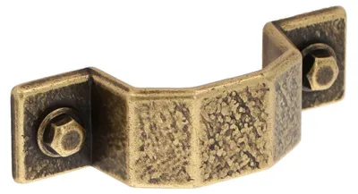 Productafbeelding van Handgreep voor meubels, gemaakt van zamak. Afstand tussen de bevestigingsgaten: 64 mm. Stijl: Florence, antiek. Set van 6 stuks