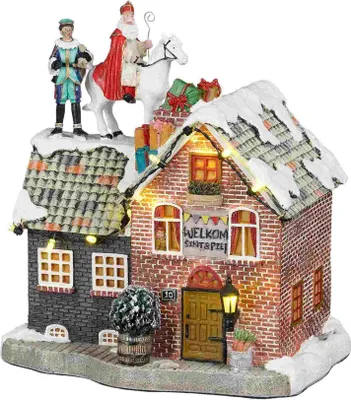 Produktbild von Luville Weihnachtsdorf Sinterklaas - 17.5x13x19 cm - Polyresin - Mehrfach