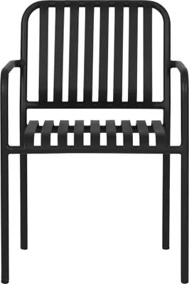 Produktbild von Stella Gartenstuhl stapelbar, schwarz.