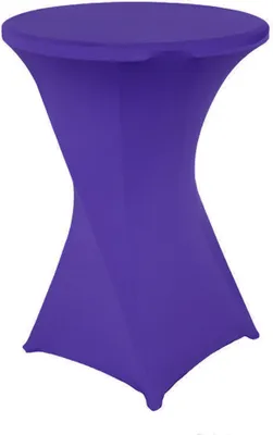 Obrázek produktu pro 80x110cm koktejlové ubrusy Stretch Elastan koktejlový stůl Cover Fabric pro svatbu, banket a party (tmavě fialová)