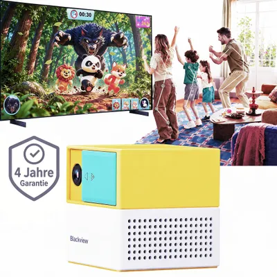 Produktbild von Blackview PlayPop 8 Spielkonsole, 17-Punkt-KI-Tracking, ohne Controller, bis 4 Spieler, 6 Spielkategorien, HDMI, Geschenk für Kinder