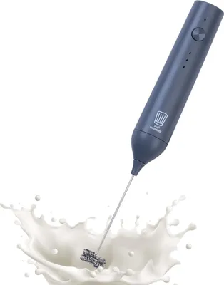 Produktbild von Chefkoch trifft Fackelmann  Hochwertiger Elektrischer Milchaufschäumer aus Edelstahl mit USB-Ladefunktion und zwei Schneebesenköpfen