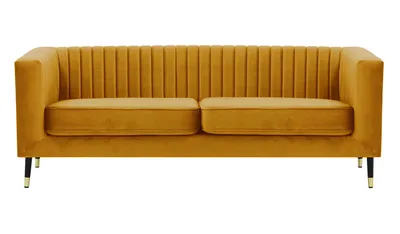 Produktbild von SLF24 - Dreisitzer-Sofa Slender - Senf - Velluto 8