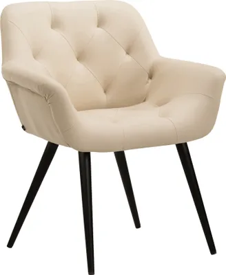 Produktbild von CLP Esszimmerstuhl Langford Metallgestell creme Material Kunstleder