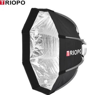 Obrázok produktu pre TRIOPO 55 cm skladací 8-hranný softbox s mäkkou látkou a taškou na prenášanie, s uchytením Bowens pre štúdiové blesky
