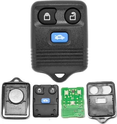 Produktbild von Auto Schlüssel Funk Fernbedienung 1x Gehäuse + 1x Tastenfeld + 1x 434 MHz Sender Sendeeinheit + 1x Batterie kompatibel mit Ford