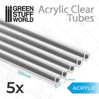 Produktbild von Green Stuff World GSW10964 - Acrylic Clear Tubes 5 mm - Neu