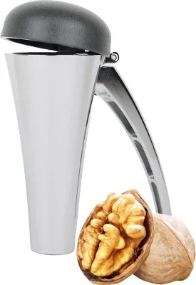 Produktbild von Famanu Nussknacker aus Edelstahl für Walnüsse, Haselnüsse und Mandeln - Silber