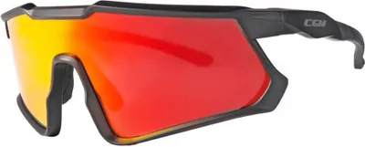Image de Lunettes de vélo et de ski CGM 771A HIT Iridium Plus Noir Lentille rouge homologuée