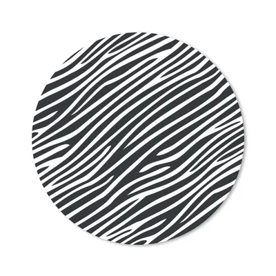 Produktbild von MuchoWow® Mauspad Mousepad Tiermuster - Zebra - Schwarz 30x30 cm - Mousepads - Maus Mat - Pad - Mausunterlage - Tischunterlage - Schreibtischmatten