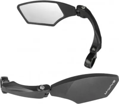 Immagine prodotto di Specchio per bicicletta M-Wave Spy Space nero, montaggio a sinistra, Ø 22,2 mm