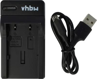 Produktbild von vhbw USB-C Ladegerät kompatibel mit Canon Optura 60, 50 Kamera - Ladeschale + USB-C Kabel Ladeanzeige