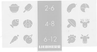Produktbild von LIEBHERR 7428838 Infoblende für Gefrierschublade in KühlGefrierKombination