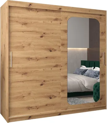 Produktbild von MEBLE KRYSPOL Promo 2200 Schlafzimmerschrank zwei Schiebetüren - Artisan