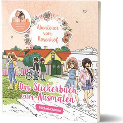 Zdjęcie produktu dla Abenteuer vom Rosenhof: Das Stickerbuch zum Ausmalen