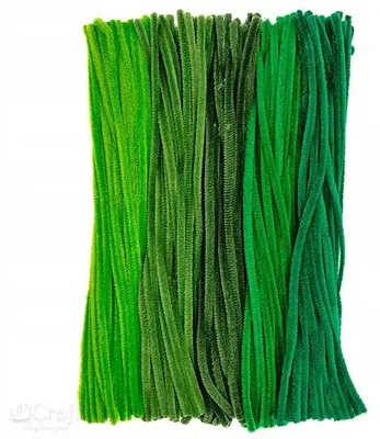 Produktbild von KREATIVE STIFTLE, 30 cm, verschiedene Grüntöne, 200 Stück.