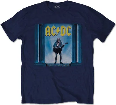 Zdjęcie produktu dla AC/DC Who Man Who Navy Blue S Koszulka