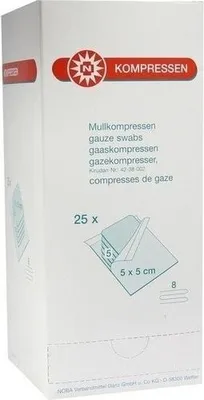 Produktbild von MULLKOMPRESSEN 5x5 cm steril 8fach